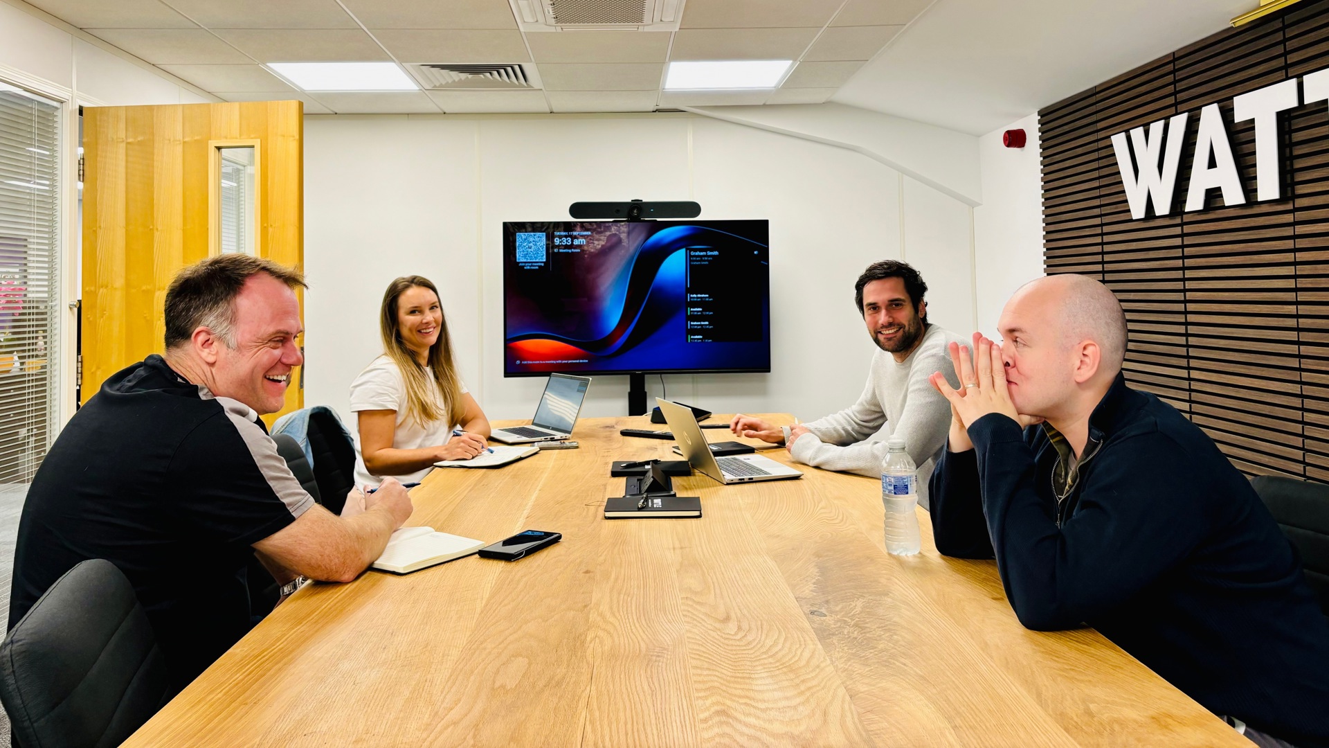Wattle Team In Boardroom Landscape