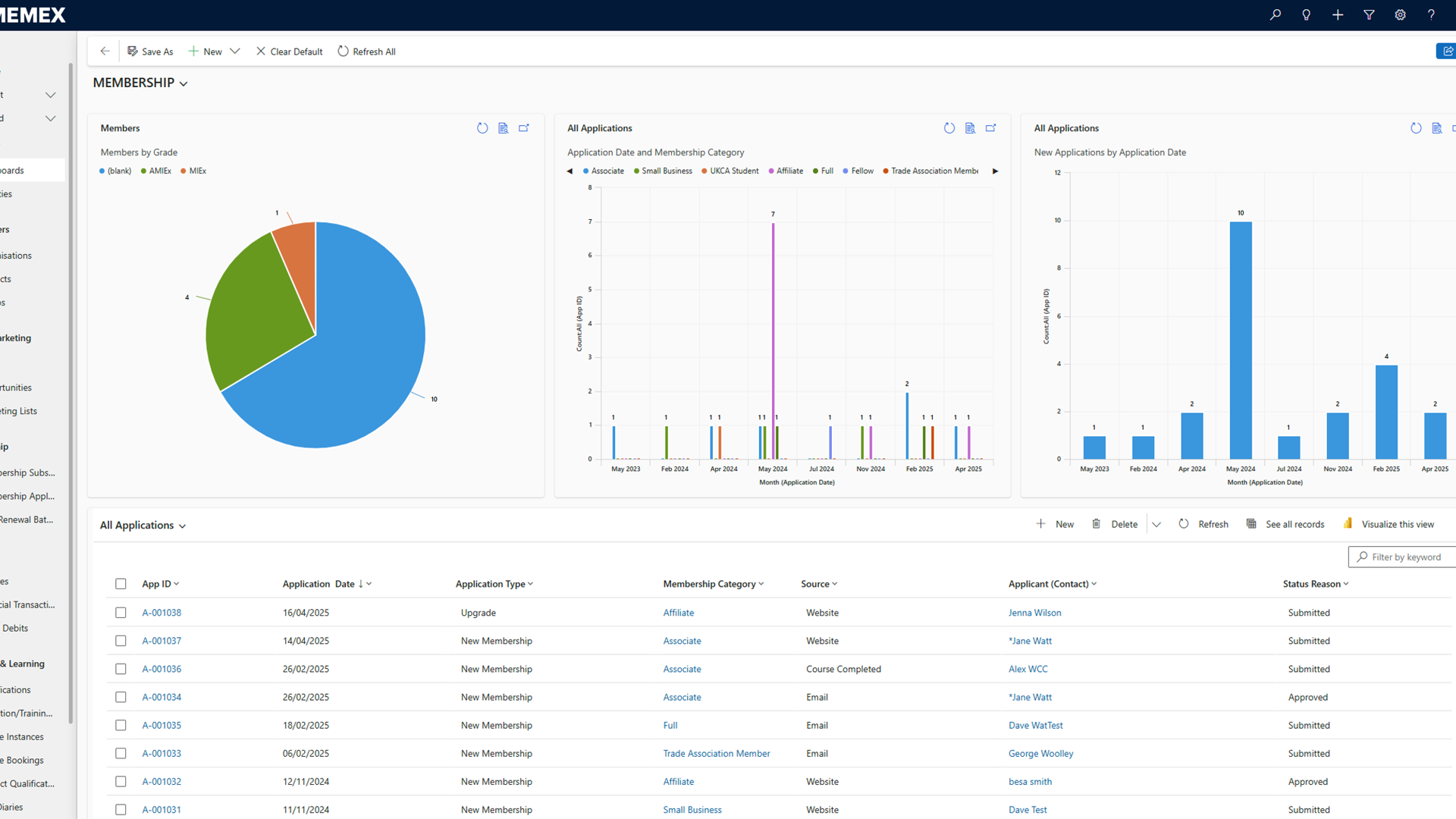 Memex CRM Screenshot